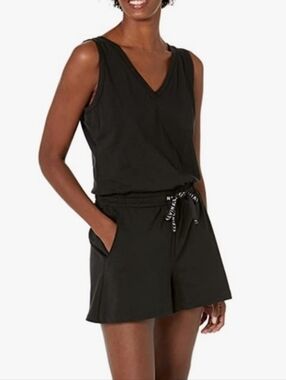 Calvin Klein Black Drawstring Waist Skirt